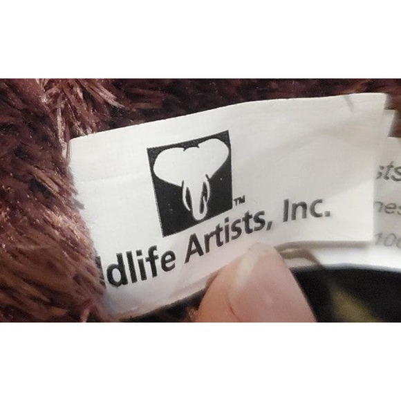 Small Realistic 2014 Wildlife Artists Inc. Stuffed Otter Plush Toy Zoo - Picture 7 of 11